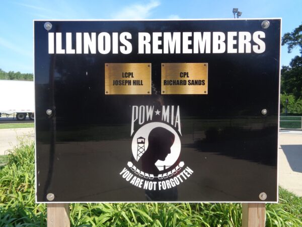 ILLINOIS REMEMBERS POW MIA SPRINGFIELD MEMORIAL PLAQUE