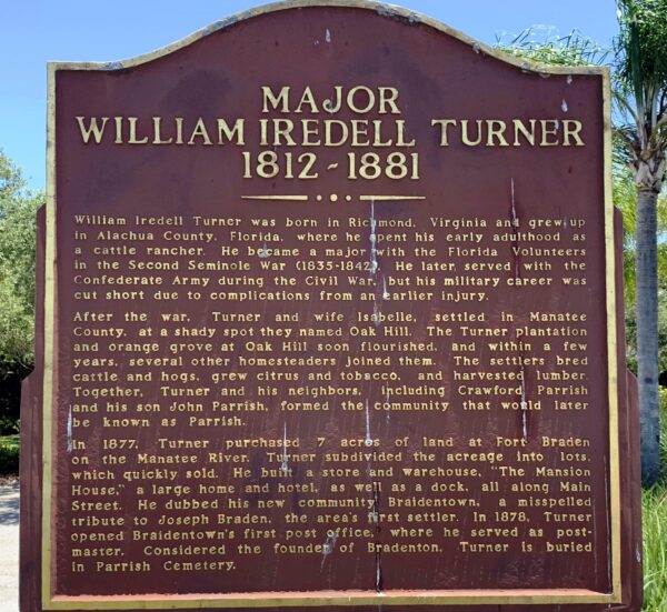 MAJOR WILLIAM IREDELL TURNER MEMORIAL MARKER