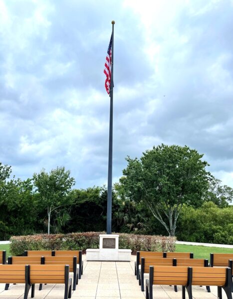 SURVIVIAL AND SUCCESS OF LIBERTY MEMORIAL FLAGPOLE PLAQUE