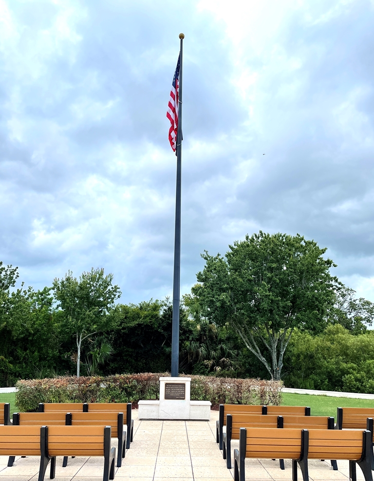 SURVIVIAL AND SUCCESS OF LIBERTY MEMORIAL FLAGPOLE PLAQUE