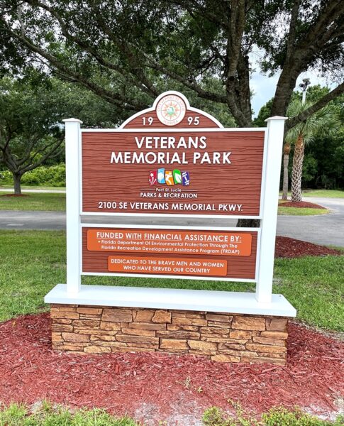 CITY OF PORT ST. LUCIE VETERANS MEMORIAL PARK MARKER