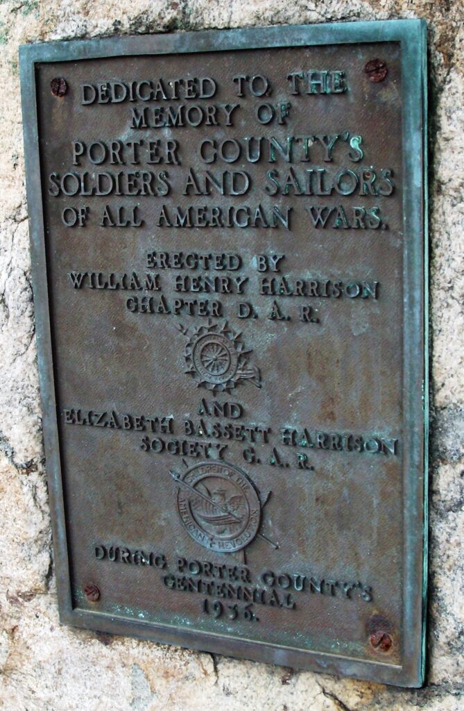 PORTER COUNTY’S SOLDIERS AND SAILORS ALL AMERICAN WAR MEMORIAL PLAQUE