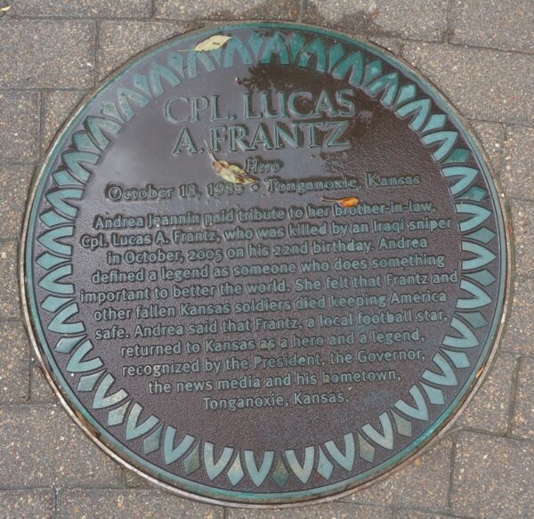 CPL. LUCAS A. FRANTZ MEMORIAL MEDALLION