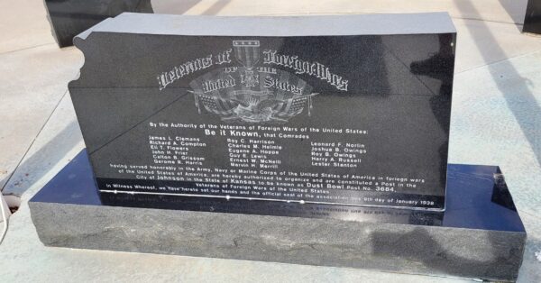 VETERANS OF FOREIGN WARS POST NO. 3684 MEMORIAL CENTER STONE