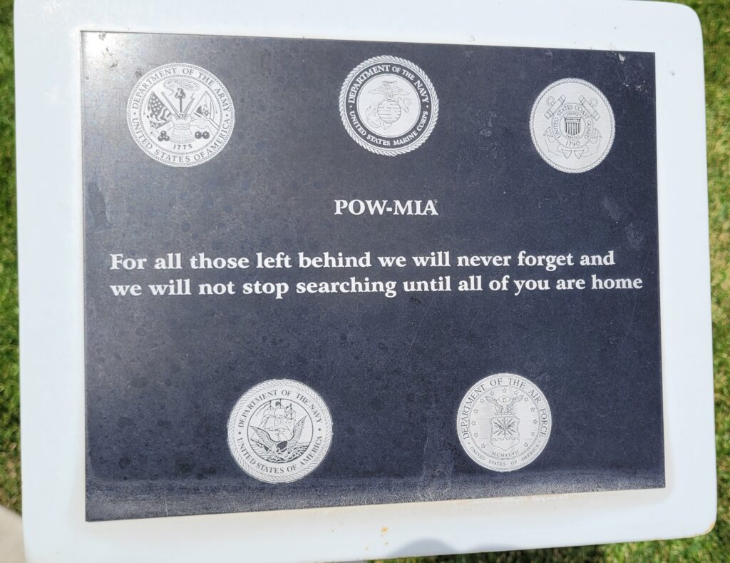 CITY OF SCOTT CITY POW-MIA WAR MEMORIAL PLAQUE