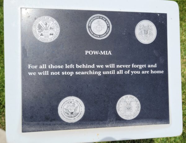 CITY OF SCOTT CITY POW-MIA WAR MEMORIAL PLAQUE