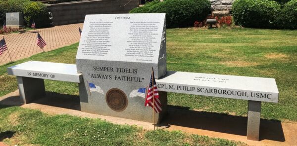 IN MEMORY OF CPL M. PHILIP SCARBOROUGH, USMC WAR MEMORIAL