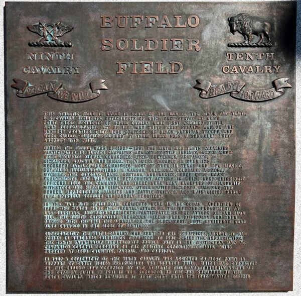 WEST POINT BUFFALO SOLDIERS MEMORIAL PLAQUE