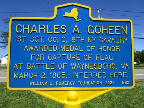CHARLES A. GOHEEN MEDAL OF HONOR WAR MEMORIAL MARKER