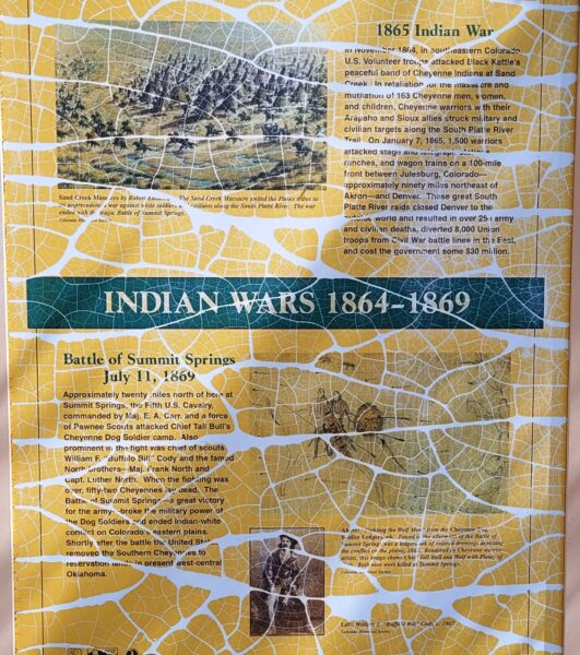 INDIAN WARS 1864-1869 MEMORIAL PANEL