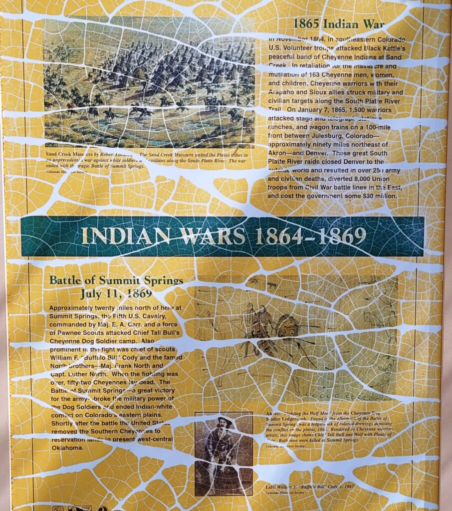 INDIAN WARS 1864-1869 MEMORIAL PANEL