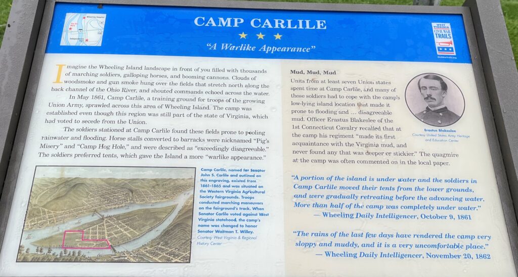 CAMP CARLILE “A WARLIKE APPEARANCE” MEMORIAL PANEL