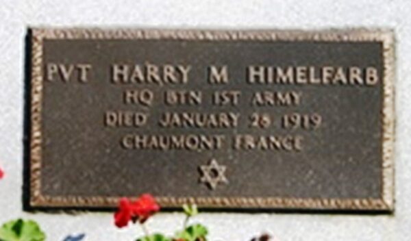 PVT HARRY M HIMELFARD WAR MEMORIAL CEMETERY STONE