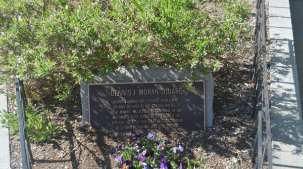 DENNIS J. MORAN SQUARE MEMORIAL PLAQUE