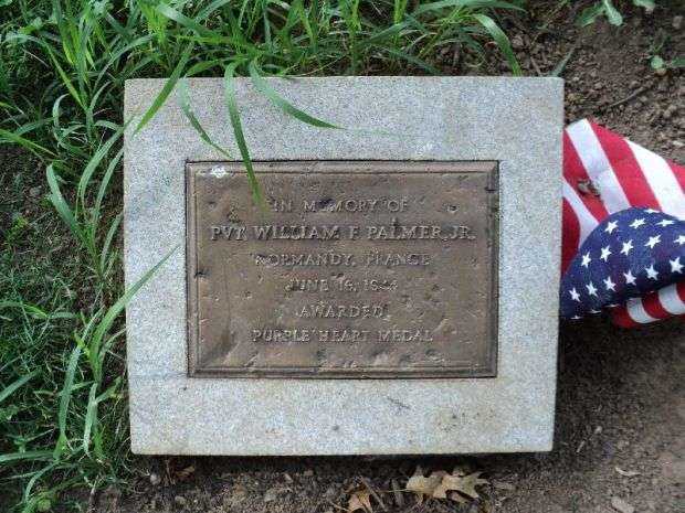 PVT. WILLIAM F. PALMER JR. MEMORIAL TREE PLAQUE