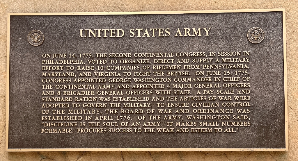 PORT ST. LUCIE UNITED STATES ARMY MEMORIAL PLAQUE