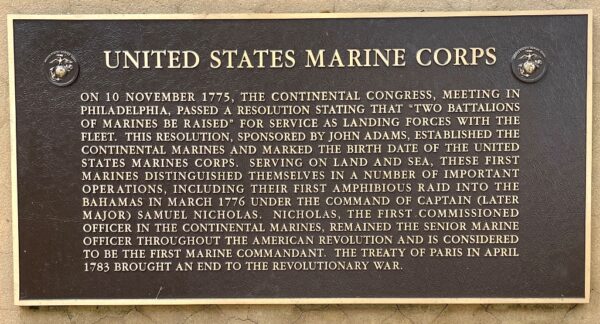 PORT ST. LUCIE UNITED STATES MARINE CORPS MEMORIAL PLAQUE