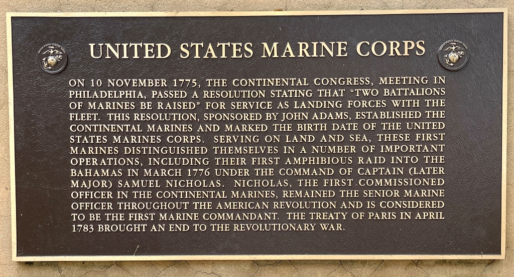 PORT ST. LUCIE UNITED STATES MARINE CORPS MEMORIAL PLAQUE