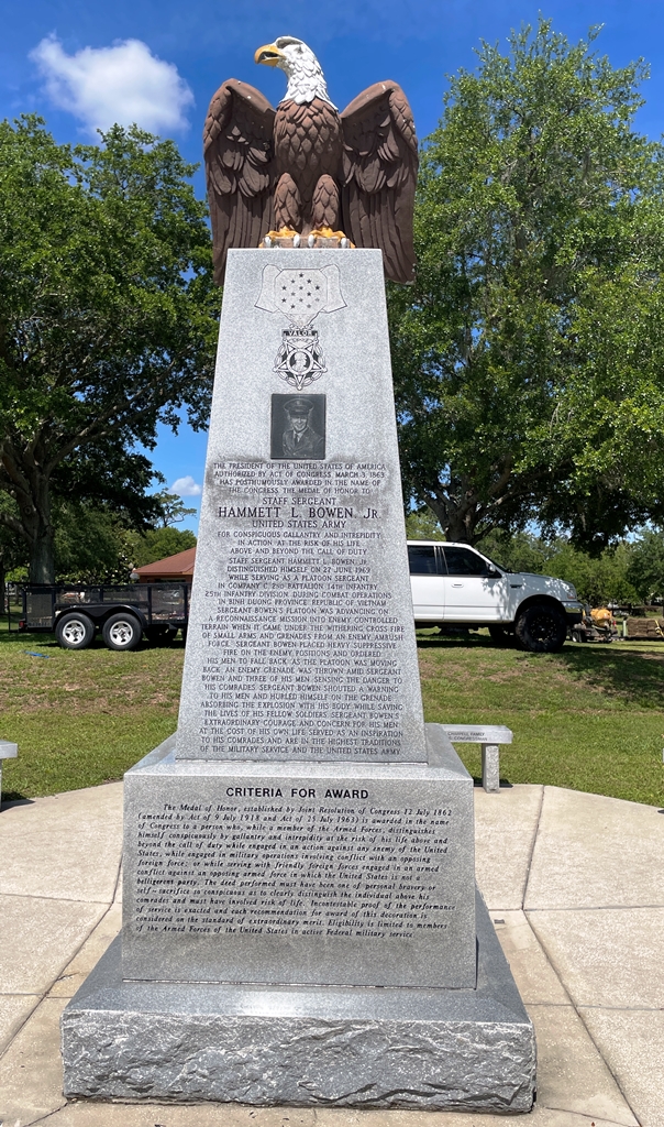 MEDAL OF HONOR FLORIDA RECIPIENTS WAR MEMORIAL