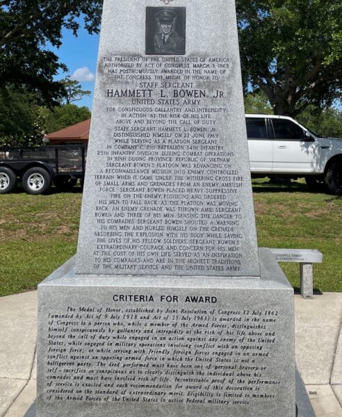 MEDAL OF HONOR FLORIDA RECIPIENTS WAR MEMORIAL SIDE A