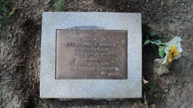 PVT. ARTHUR L. MILLER MEMORIAL TREE PLAQUE