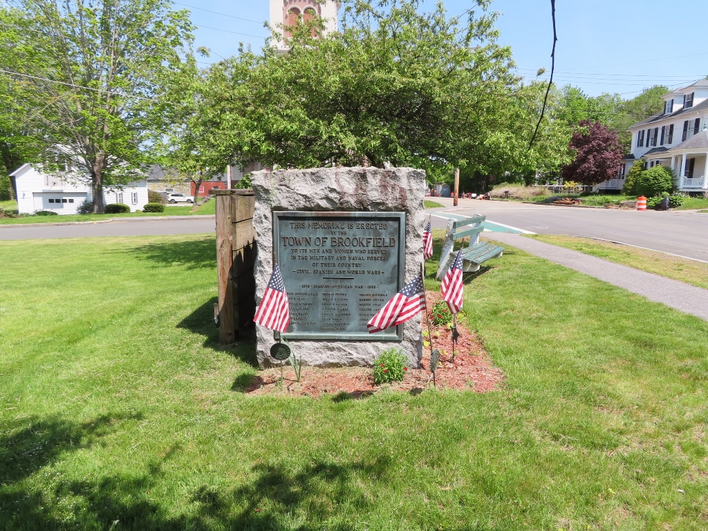 TOWN OF BROOKFIELD SPANISH-AMERICAN WAR HONOR ROLL MEMORIAL