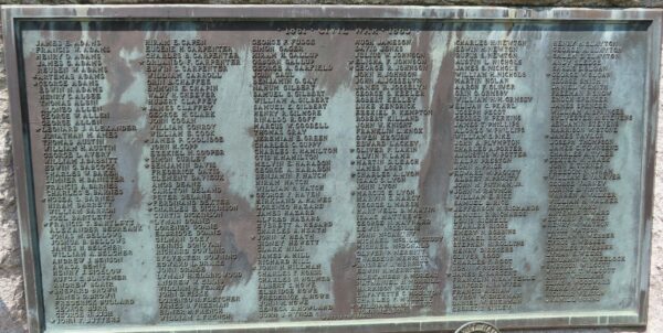 BROOKFIELD 1861 CIVIL WAR 1865 MEMORIAL PLAQUE