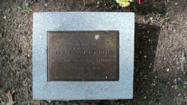 PFC. DOMINICK MASIELLO MEMORIAL TREE PLAQUE