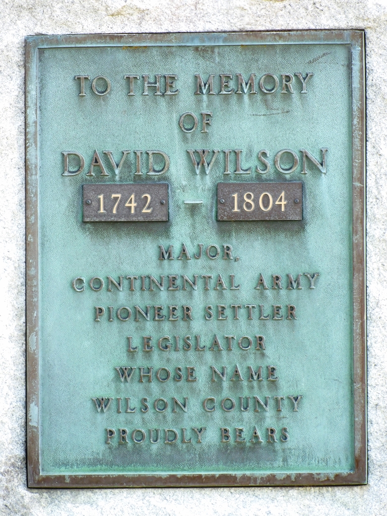 DAVID WILSON REVOLUTIONARY SOLDIER MEMORIAL PLAQUE