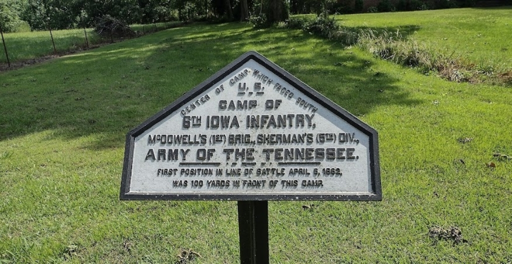 U.S. CAMP OF 6TH IOWA INFANTRY WAR MEMORIAL PLAQUE