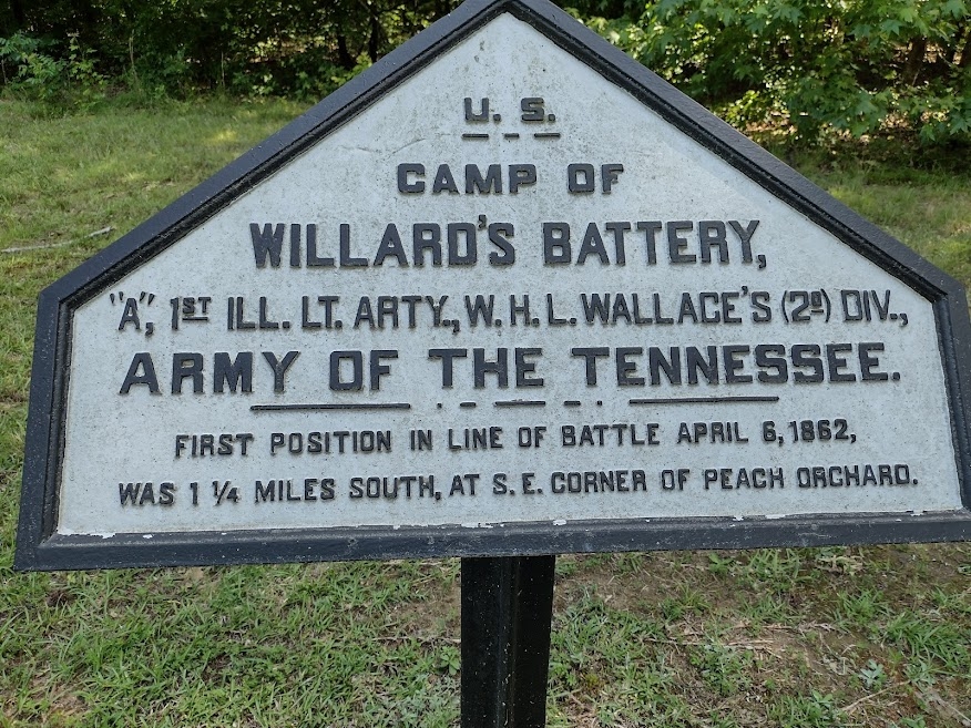 U.S. CAMP OF WILLARD’S BATTERY WAR MEMORIAL PLAQUE