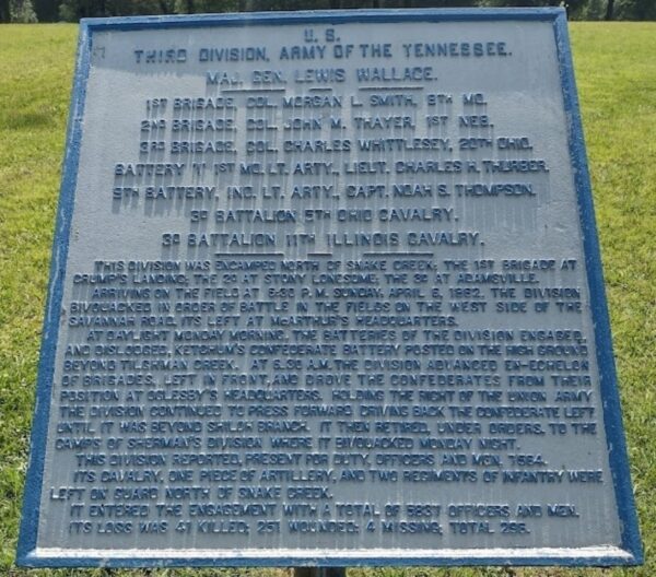 U.S. THIRD DIVISION, ARMY OF THE TENNESSEE MEMORIAL PLAQUE