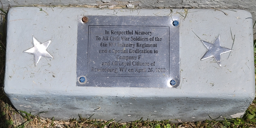 6TH WV INFANTRY REGIMENT WAR MEMORIAL PLAQUE