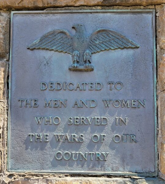 TUNNELTON WAR VETERANS MEMORIAL PLAQUE