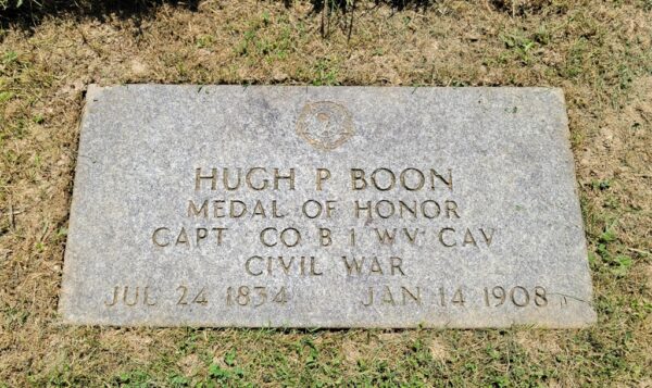 HUGH P BOON MEDAL OF HONOR WAR MEMORIAL GRAVESTONE