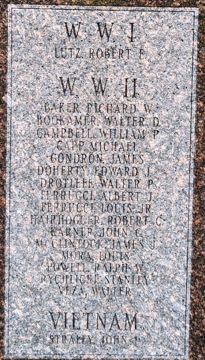 WAMPUM WAR VETERAN’S MEMORIAL HONOR ROLL STONE