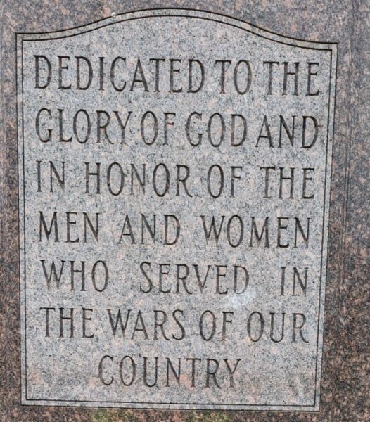 WAMPUM WAR VETERAN’S MEMORIAL DEDICATION STONE