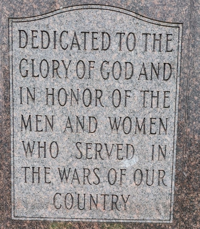 WAMPUM WAR VETERAN’S MEMORIAL DEDICATION STONE