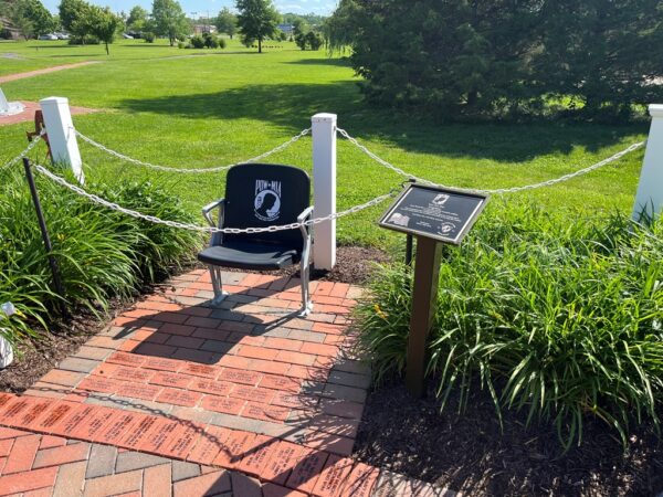 DOVER POW MIA YOU ARE NOT FORGOTTEN EMPTY CHAIR MEMORIAL
