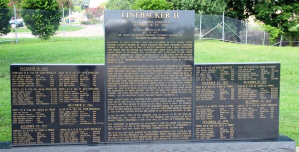 LINEBACKER II VIETNAM WAR MEMORIAL