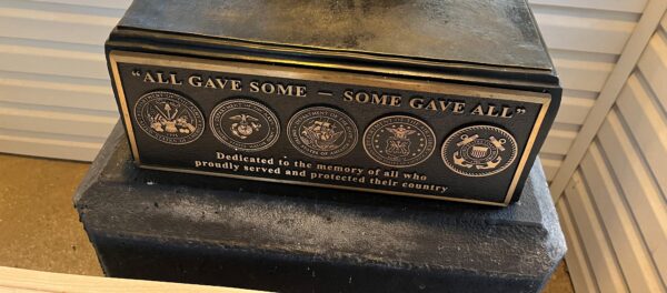 AMERICAN LEGION POST #18 “ALL GAVE SOME-SOME GAVE ALL” MEMORIAL PLAQUE