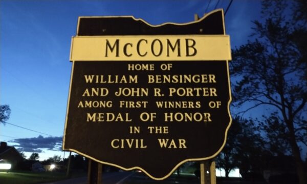 MCCOMB MEDAL OF HONOR WAR MEMORIAL MARKER IV