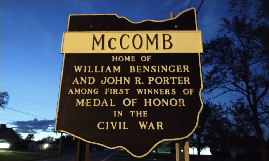 MCCOMB MEDAL OF HONOR WAR MEMORIAL MARKER IV