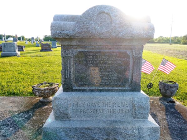 THEY GAVE THEIR LIVES TO PRESERVE THE UNION MEMORIAL FRONT