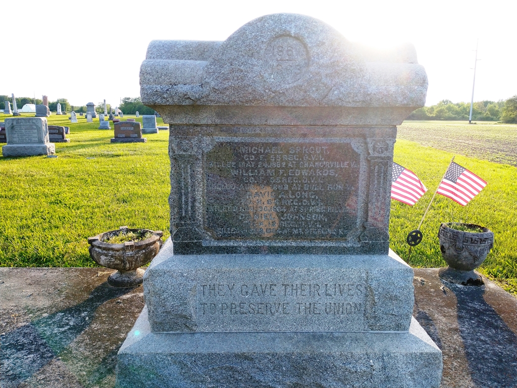 THEY GAVE THEIR LIVES TO PRESERVE THE UNION MEMORIAL FRONT