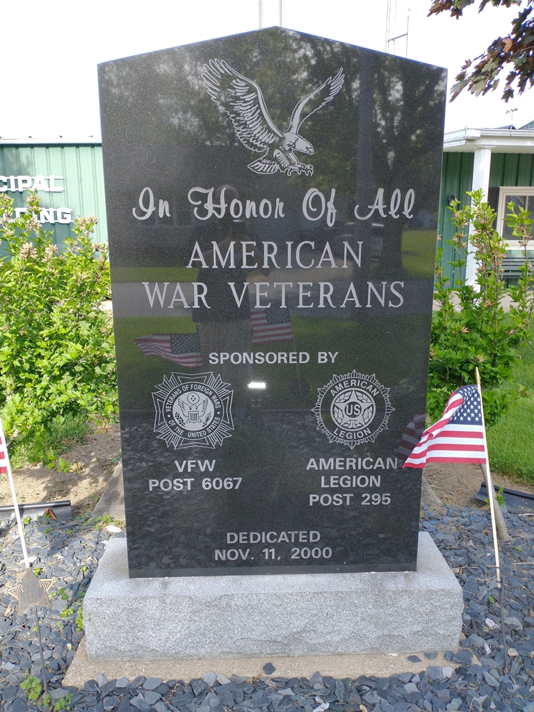 IN HONOR OF ALL AMERICAN WAR VETERANS MEMORIAL