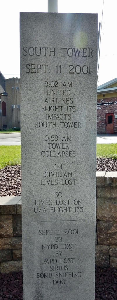 NAPLES SEPTEMBER 11, 2001 MEMORIAL RIGHT STONE