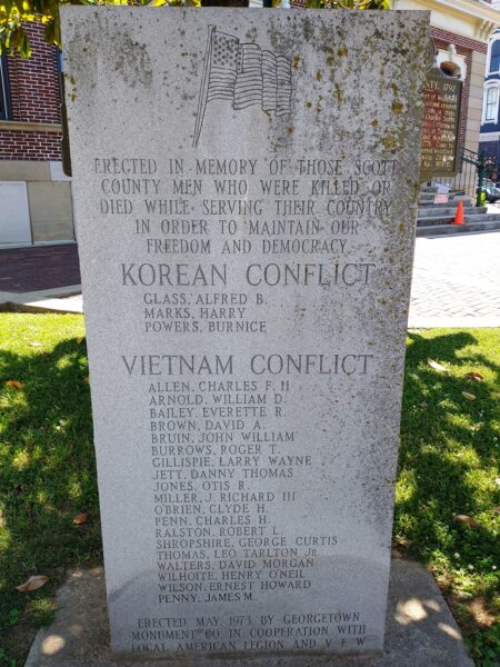 SCOTT COUNTY KOREAN CONFLICT AND VIETNAM CONFLICT MEMORIAL