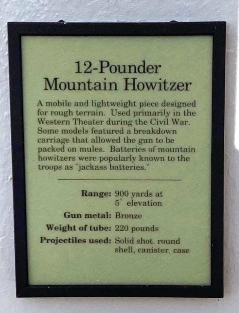 12-POUNDER MOUNTAIN HOWITZER WAR MEMORIAL PLAQUE
