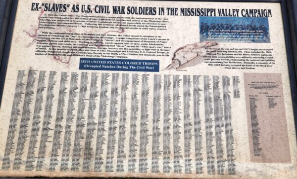 EX-“SLAVES” AS U.S. CIVIL WAR SOLDIERS MEMORIAL PLAQUE